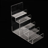 Maxbell Small Commodity Ladder Step Rack Display Shelf,3-Tier/4-Tier/5-Tier 5Tier