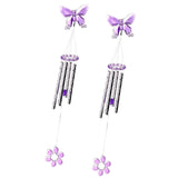 Maxbell 2Pcs 16inch Windchimes Props Decorative Wind Chimes for Outdoor Home Window
