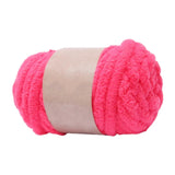 Maxbell Thick Chunky Yarn Hand Knitting DIY Weight Yarn for Throw Rug Making Weaving rose red