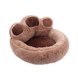 Maxbell Round Pet Bed with Slip Resistant Bottom Washable Mat Snooze Cuddler Soft S