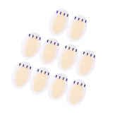 Maxbell 10Pcs Gel Shoes Stickers Foot Care for Sports Shoes High Heels 37mmx55mm