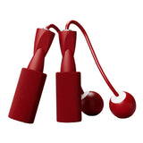 Maxbell Cordless Jumping Rope Gym Exercise Fitness Weighted Jump Rope for Kids Ball dia.3.2cm Red