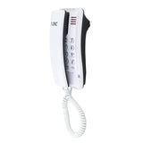 Maxbell Mini Wall Phone Corded Powered by Telephone Line for Hotel Family White