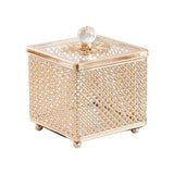 Maxbell Luxury Jewelry Box Women Jewellery Storage Case for Lady Home Decor Bathroom 13cm Height