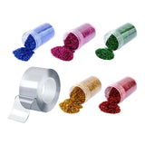 Maxbell Entertainment Sticky Tape with Glitter Powder 1mm Thickness Party Game 3cmx3m
