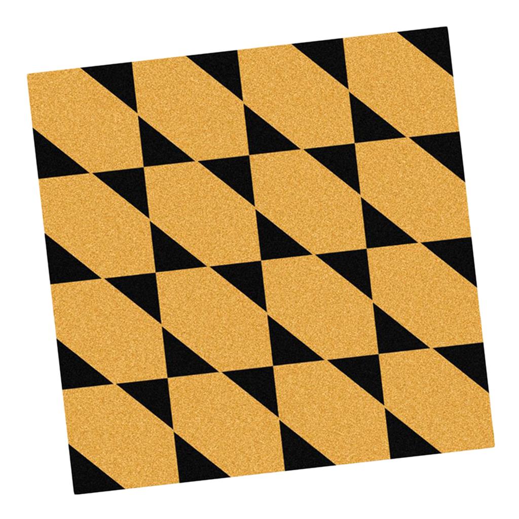 Maxbell Removable Self-adhesive Floor Stickers PVC Brushed Gold -60x60cm Style02