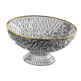 Maxbell Fruit Bowl Round Vegetable Strainer Basket Large for Countetop Breads Snacks Gray