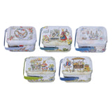 Maxbell 5x Cartoon Tin Plate Gift Box Small Tin Boxes for Travel Party Favors Decor
