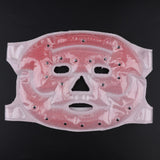 Max Hot and Cold Therapy Facial Mask Stress Relief Reduces Eye Puffiness Pink