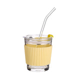 Maxbell 350ml Water Cup Bar Accessories Drinking Glass Cups for Beverage juice yellow