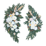 Maxbell 2 Pieces Multipurpose Flowers String Decoration Faux for Bedroom Farmhouse