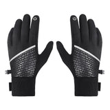 Maxbell Men Winter Gloves Mittens Nonslip Waterproof for Walking Motorcycle Skiing XL black