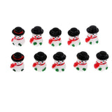 Max Christmas Decorations Snowman Doll Mini Resin Snowman Ornaments Green Gloves