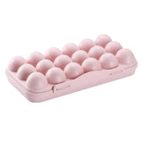 Max Stackable 12 Egg/18 Egg Holder Freezer Fridge Food Container Organizer Tray Pink 18 Egg