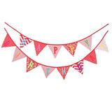 Max Happy Birthday Bunting Banner Pennant Hanging Garland Photo Prop Red