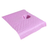 Max Pure Cotton Massage Table Face Hole Towel Beauty Bed Cover Sheet Pink