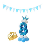 Max Maxb Aluminium Foil column stand number balloon hat banner wedding party decors 8