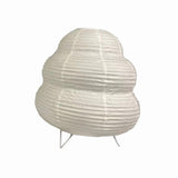 Maxbell Bedside Paper Table Lamp Metal Stand Festival Lantern Light for Dorm Dresser