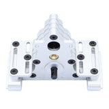 Maxbell 1/10 Transmission Cases for SCX10 Remote Control Crawler Car DIY Accs Silver