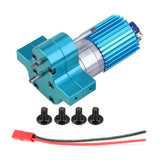 Max Maxb RC Car Speed Change Gear Box Metal Gearbox 370 Brush Motor Blue