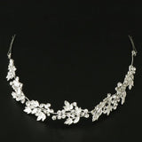 Maxbell Bridal Rhinestone Flower Tiara Crown Hairband Wedding Party Hair Costume A