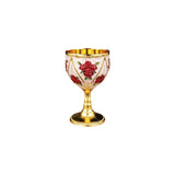 Maxbell 30ml Mini Goblet Vintage Alloy Wine Cup Party Supplies Sturdy European Style Style B