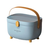 Maxbell First Aid Storage Box Container Bin Case Multipurpose Dustproof with Handle blue