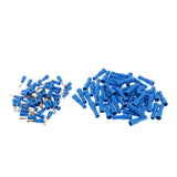 Max 100 Pieces Insulated Wire Terminals Wire Crimp Connector Blue