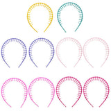 Maxbell 10Pieces Women Girl Candy Color Plastic Teeth Headband Hairband Hair Hoop Accessoy