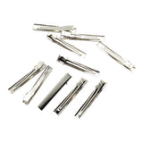 Maxbell 10/30/100Piece Alligator Teeth Hair Clip Flat Single Prong Hair Clip 10Pcs