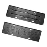 Maxbell 2 Pieces Front Rear License Plate Frame Number Plate Holder for Byd Han Carbon Fiber Pattern