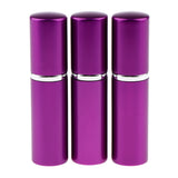 Maxbell 3x 10mL Empty Lotion Bottles Shampoo Dispenser Refillable Container Purple