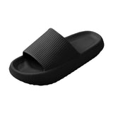 Maxbell Unisex Home Slippers Men and Women House Slipper for Bathroom Black 44-45