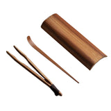 Max Solid Bamboo Puer Tea Tool Accerrories Scoop Spoon Clip
