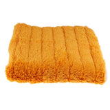 Max Fluffy Plush Soft Sofa Couch Cover Bay Window Cushion Area Rug Orange