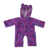 Max Cute Rompers Pajamas Nighgown for 18inch Dolls Clothes Purple