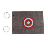 Maxbell Variety of Style Memory Photo Souvenir Gift Photo Album Navy -Shield Dark Grey-Shield