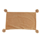 Max Throw Pillow Case Velvet Pillow Cushion Covers Rectangle_Light Brown