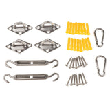 Max Quadrilateral Sun Shade Sail Stainless Steel Hardware Installation Kit 5mm