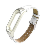 Max Leather Strap Wrist Strap Smart Band Accessories for Xiaomi Band 3 White