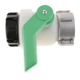 Max 1000L IBC Tank HDPE Screwable Ball Valve DN50 50mm 2" Inlet Diameter 62mm
