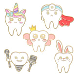 Maxbell 5Pcs Cartoon Enamel Brooch Pin Set Cute Exquisite Lapel Pin for Backpacks