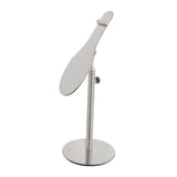 Maxbell Shoe Display Stand Rack Shelf for High Heels Countertop Clothing Store Brushed Argent