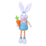 Maxbell Easter Rabbit Figures Cartoon Easter Bunny Decor for Holiday Table Farmhouse Style A