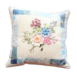 Maxbell Maxbell Embroidery Pillow Covers Kit Sewing Craft Floral Pattern for Wedding Bedroom Option 1