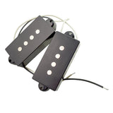 Max Electric Bass Open Humbucker Pickup Bridge Neck for 4-String PB Bass  Black