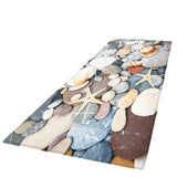 Maxbell Non-woven Fabric Floor Mat Printed Bathroom Non-slip Area Rug Beige