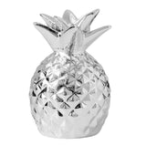 Maxbell Creative Pineapple Shape Money Box Desktop Statue Storage Cans for Crafts Argent