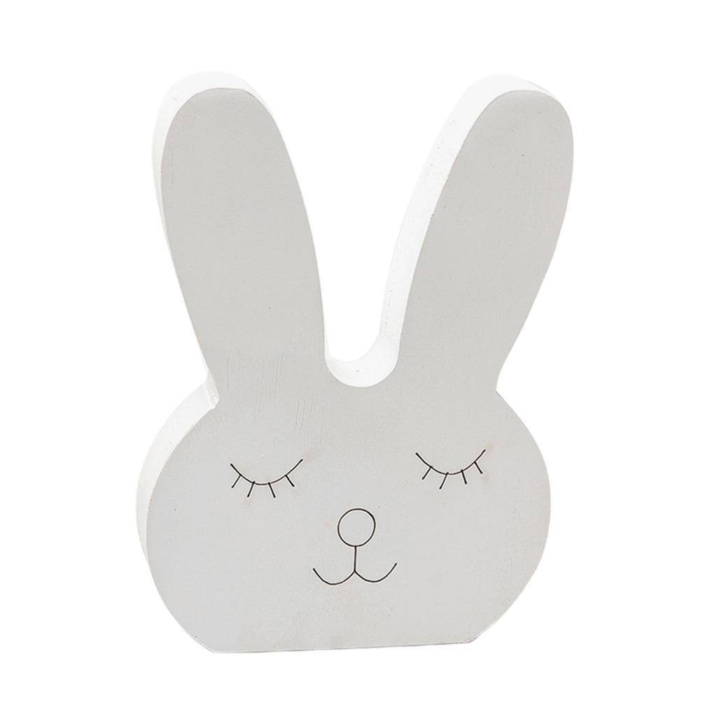 Maxbell Nordic Style Lovely Rabbit Desktop Decorative Ornament for Bedroom  White