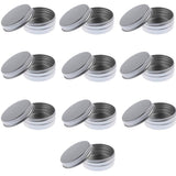 Maxbell Lots of 10 Pieces 15g Empty Round Aluminum Tin Storage Jar Cosmetics Cream Containers with Screw Top Lids for Candles Balm Salves